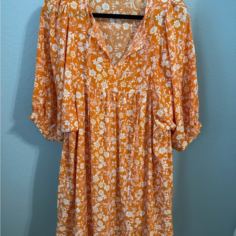 Floral Tennessee Orange Dress
